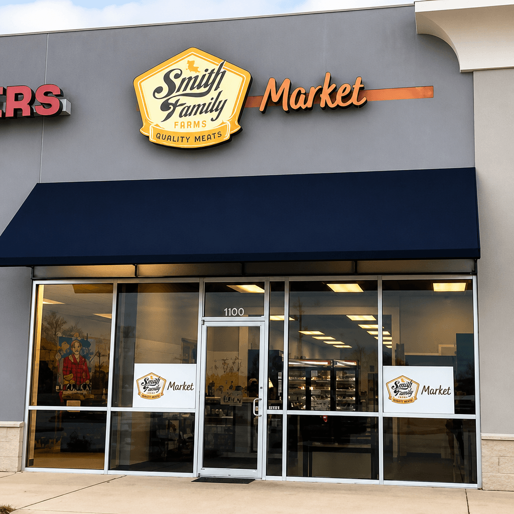 Smith Family Farms Market storefront in Bossier City, Louisiana
