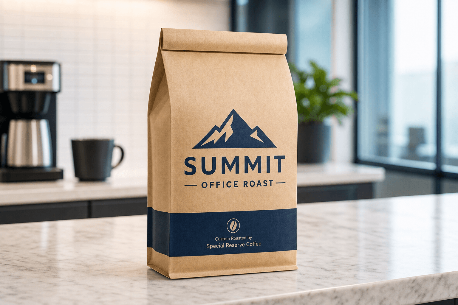 Summit Office Roast concept private-label coffee bag