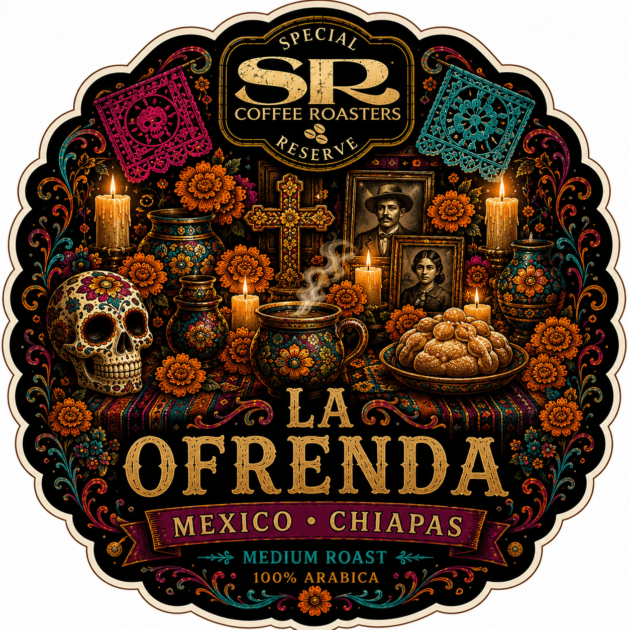 La Ofrenda collector sticker artwork